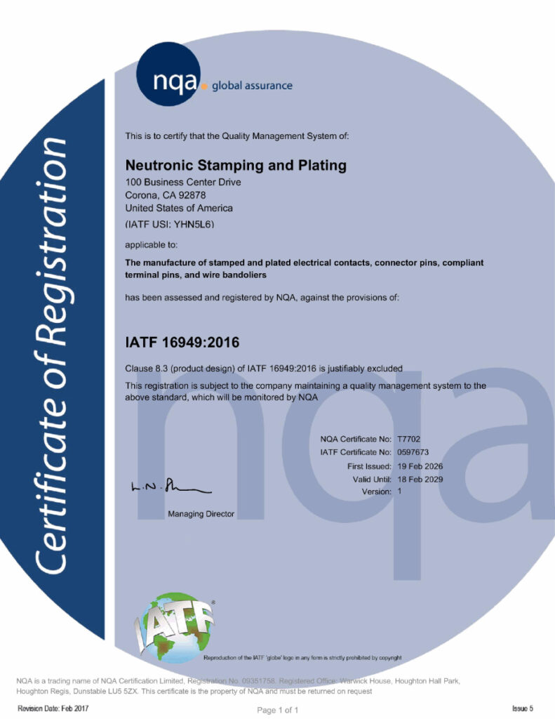 iatf 16949 2016 2.19.26